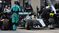 Hamilton only pitted once